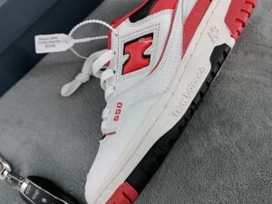 New Balance 550 white red