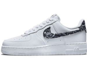 AF1-??07 Essential White Black Paisley
