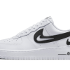 AF1- O7 FM CUT OUT SWOOSH WHITE BLACK