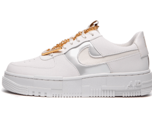 AF1-PIXEL GREY GOLD CHAIN