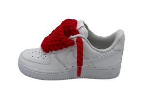 AIR FORCE 1 LACES ROPE-RED