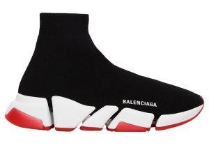 Balenciaga Speed 2.0 Bicolor Transparent Red Sole
