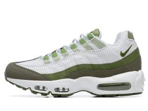 Air Max 95 White Medium Olive Oil Green