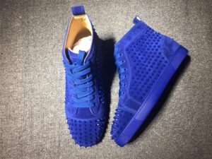 Louboutin Spikes High Blue