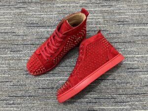 Louboutin Spikes High Red